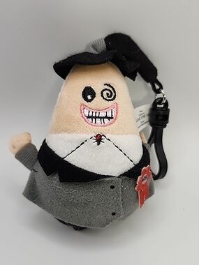 Disney The Nightmare Before Christmas Plush Keychain in Black, Gray, Cream